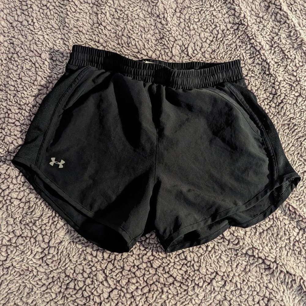 Black Under Armour Heat Gear Athletic Shorts